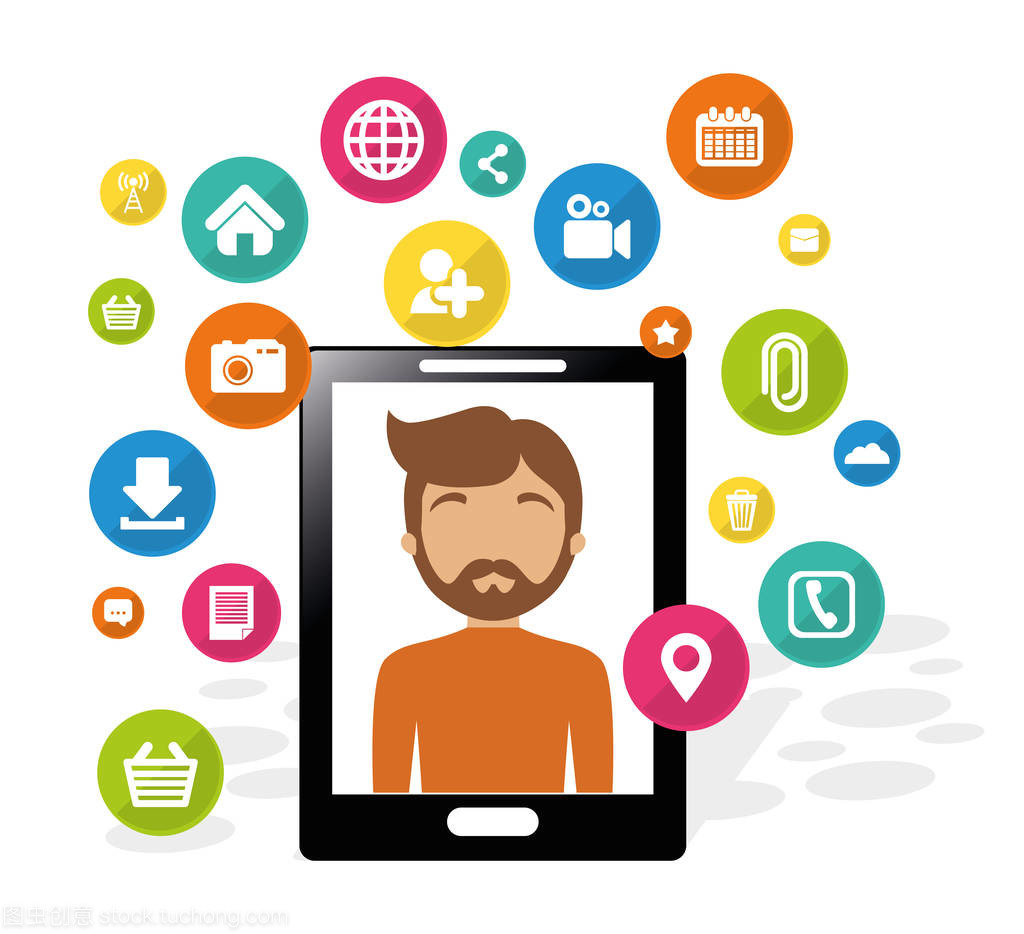 智能手機(jī)上的社交媒體應(yīng)用 連接世界的數(shù)字橋梁